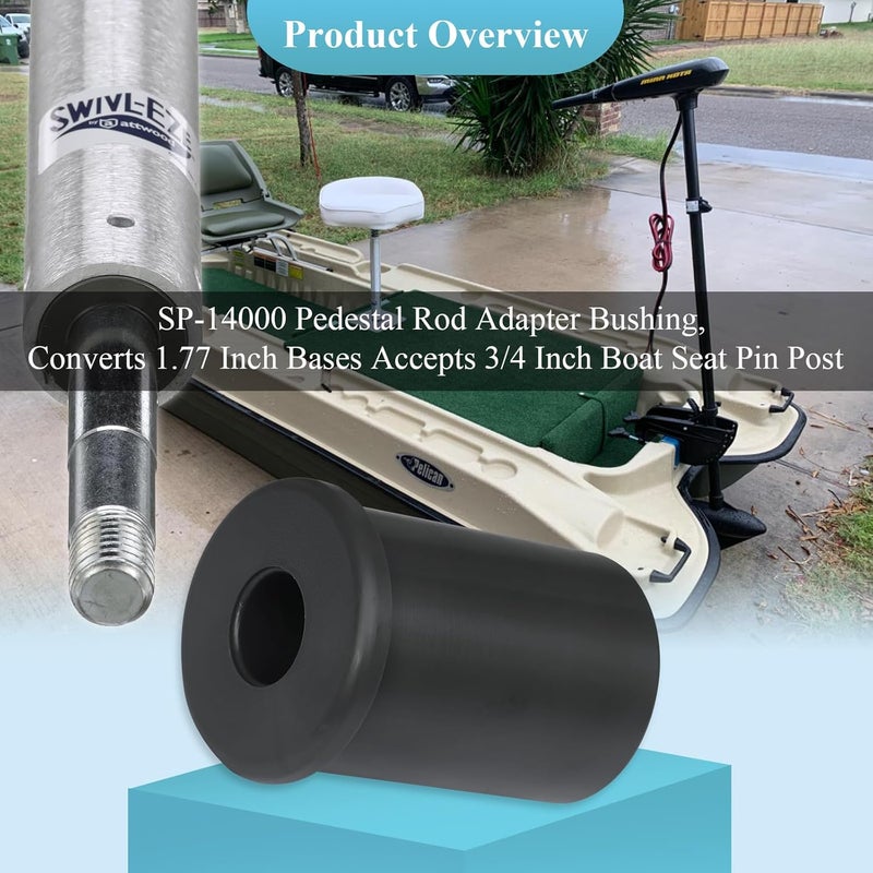 WFCYX 1 Pcs SP-14000 Boat Seat Rod Adapter Bushing, Converts 1.77 Inch Bases Accepts 3/4 Inch Boat Seat Pin Post, Fits for Attwood Swivl-Eze SP14000 Series 3/4 inch Pin Boat Seat Pedestal Kit - Image 2